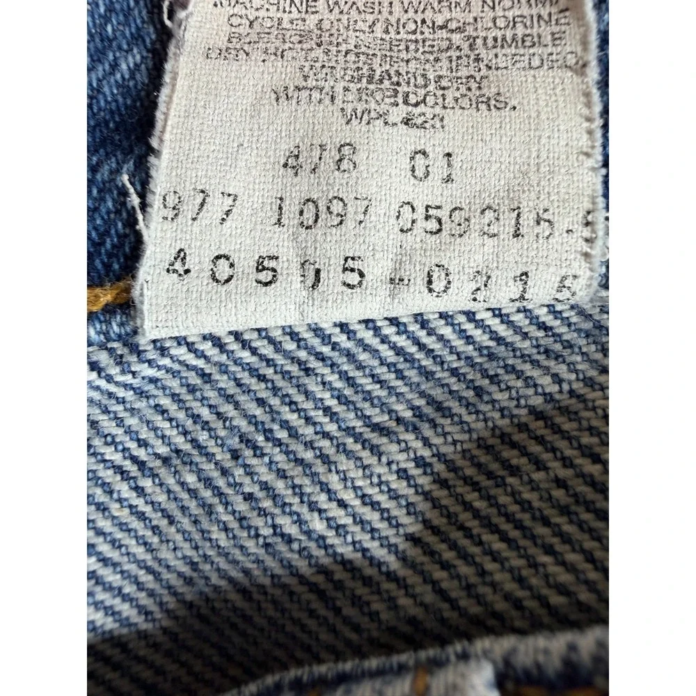 Vtg Levi's 505 Jeans Mens 34x30 Orange Tab Regular Fit Straight Leg US (33x25)